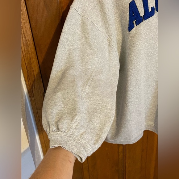 Aero Alumni Gray Crewneck Sweatshirt Oversized Size Medium Athleisure - Picture 7 of 13